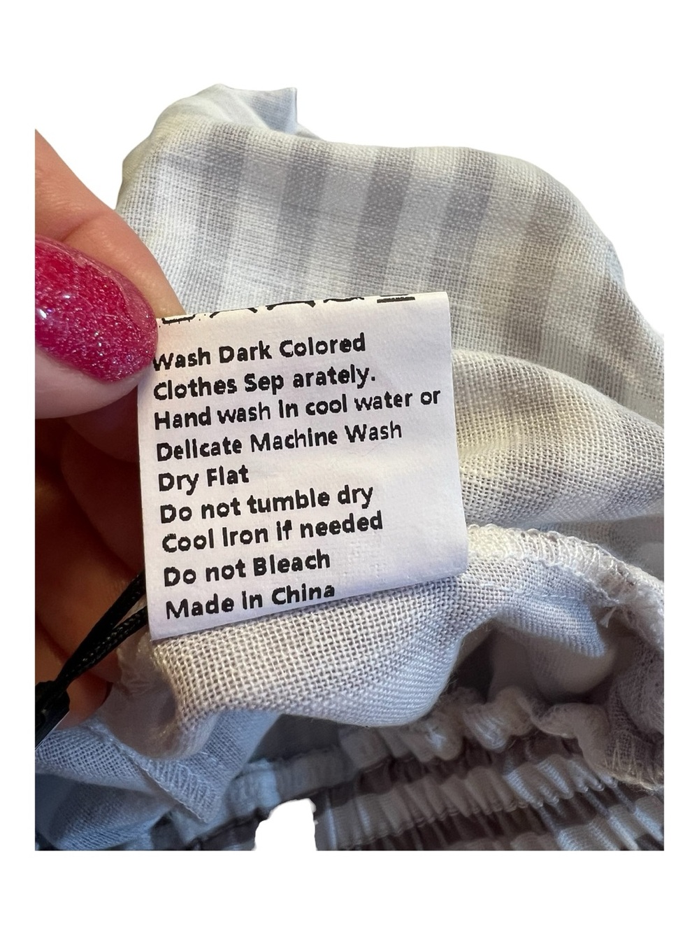 NWT Zaful Khaki White Striped Palazzo Pants Wide Leg Drawstring | Size 4 - Picture 13 of 14